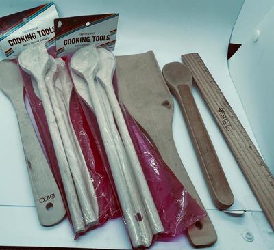 Wood Cooking Tool Lot