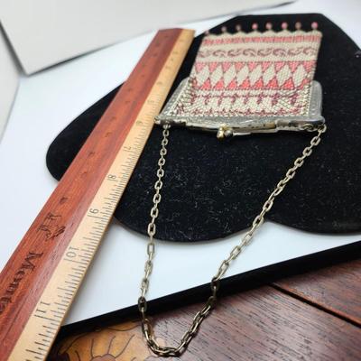 Art Nouveau Mesh Flapper Purse