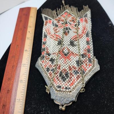 Art Nouveau Bird Design Flapper Purse