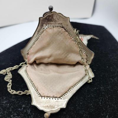 Art Nouveau Bird Design Flapper Purse