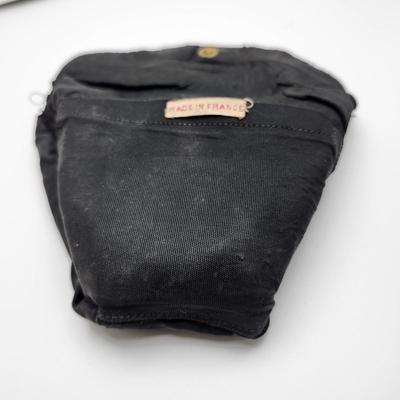 Antique French Black Bead Purse