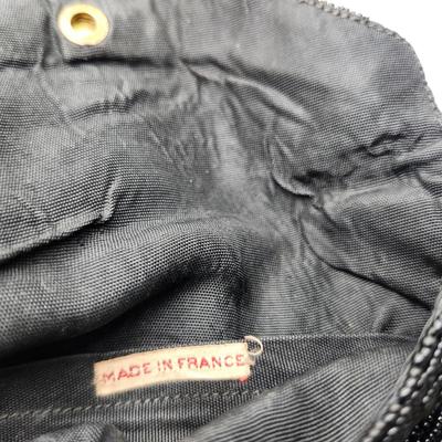 Antique French Black Bead Purse