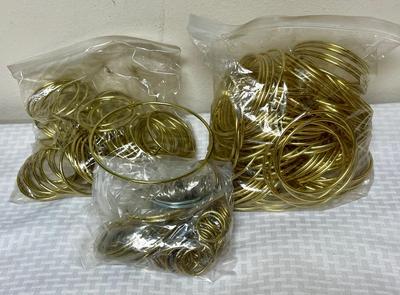 Craft Supply Lot: Brass Rings