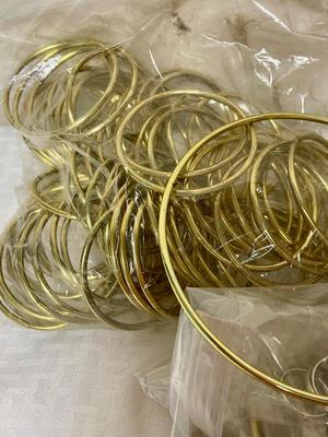 Craft Supply Lot: Brass Rings