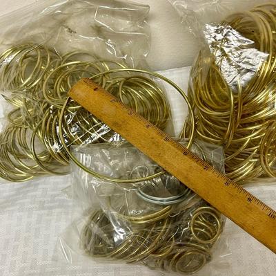 Craft Supply Lot: Brass Rings