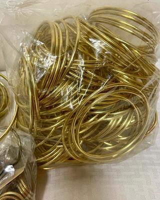 Craft Supply Lot: Brass Rings