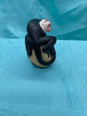 Tagua Nut Monkey Carving
