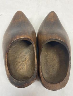 Vintage Children's Carved Wooden Clogs