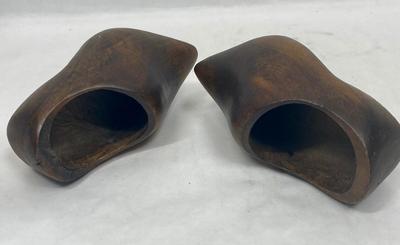 Vintage Children's Carved Wooden Clogs