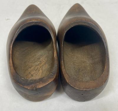 Vintage Children's Carved Wooden Clogs