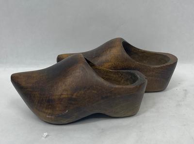 Vintage Children's Carved Wooden Clogs