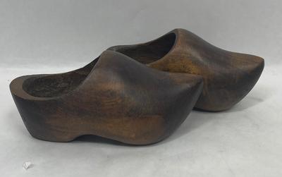 Vintage Children's Carved Wooden Clogs