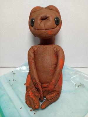 Rare vtg 1982 Kamar E.T. plush doll universal city