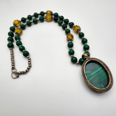 Malachite necklace