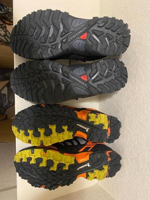 MEN'S SALEWA TRAIL RUN AND SALOMON SNOW BOOTS SIZE 11