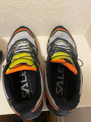 MEN'S SALEWA TRAIL RUN AND SALOMON SNOW BOOTS SIZE 11