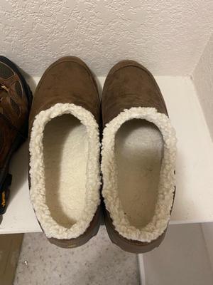 LIKE NEW MEN'S MERRELL HIKING BOOTS AND COMFY SLIP ONS