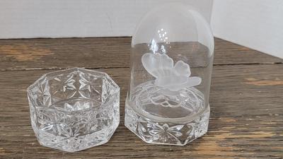 Hofbauer Butterfly Crystal Container