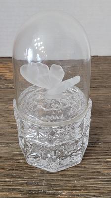 Hofbauer Butterfly Crystal Container
