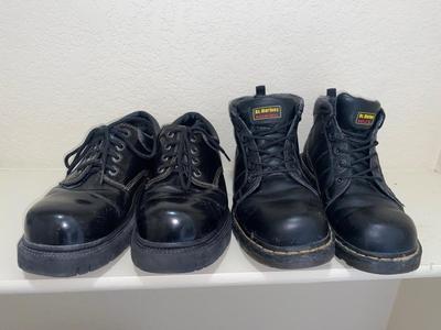 MENS DR. MARTINS AND SKECHERS SIZE 11 SHOES