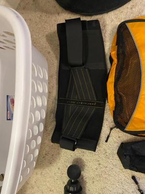6 SPEED MUSCLE MASSAGE GUN AND OTHER LIFE ESSENTIAL’S LIKE LAUNDRY BASKETS, ETC