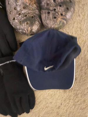 SUPER NICE WINTER GLOVES, CAMO CROCKS, UNDERARMOR SWEATBAND & BALL CAP