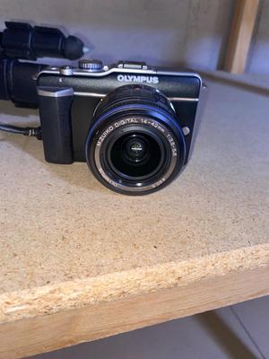 OLYMPUS PEN-E-PL1 DIGITAL CAMERA W/ EXTRA LENS AND TRIPOD