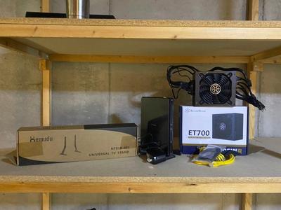 ET700 FULLY MODULE ATX POWER SUPPLY, D-LINK ROUTER,UNIVERSAL TV STAND & MORE