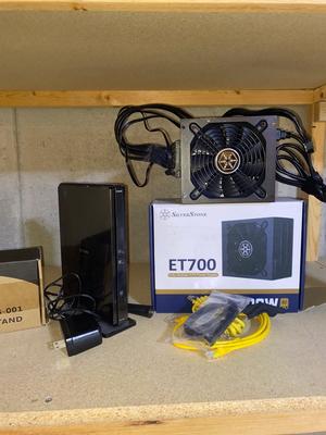 ET700 FULLY MODULE ATX POWER SUPPLY, D-LINK ROUTER,UNIVERSAL TV STAND & MORE