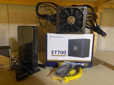 ET700 FULLY MODULE ATX POWER SUPPLY, D-LINK ROUTER,UNIVERSAL TV STAND & MORE