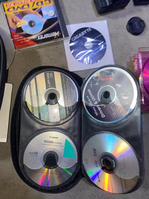 SEVERAL PC GAMES, START-UP DISCS, A PANASONIC CAMERA, TRIPOD AND MORE