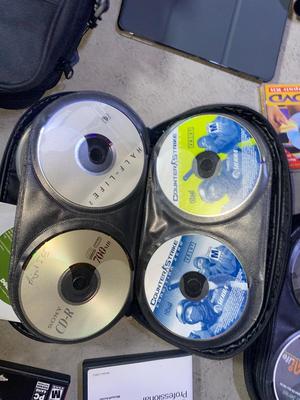 SEVERAL PC GAMES, START-UP DISCS, A PANASONIC CAMERA, TRIPOD AND MORE