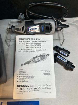Lot 3 Dremel MultiPro Tool with Accessories and Case