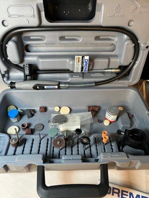 Lot 3 Dremel MultiPro Tool with Accessories and Case