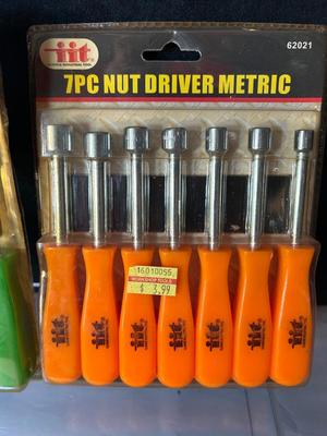 Lot 4. Two Nut Driver Sets and Level