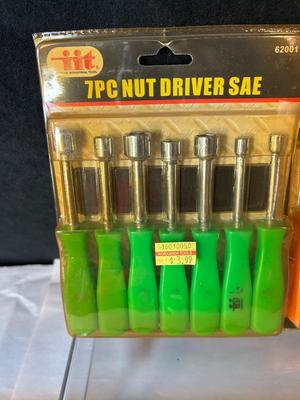 Lot 4. Two Nut Driver Sets and Level