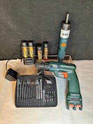 Black & Decker Cordless Drill and Screwdriver & Bit Set