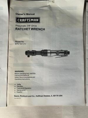 Lot 8. Craftsman Pneumatic Tool Set