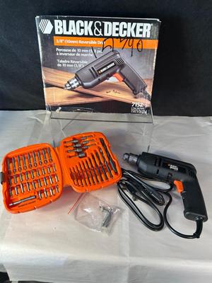 Lot 14. Black & Decker. Drill and Driver/Bit Set