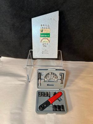 Lot 18. Drill Bits and Socket Set