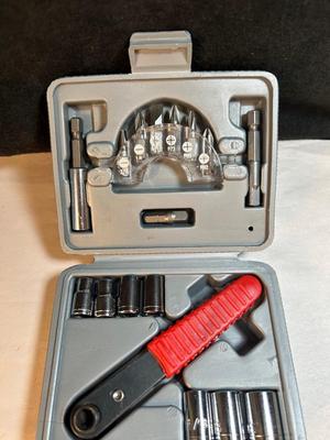 Lot 18. Drill Bits and Socket Set