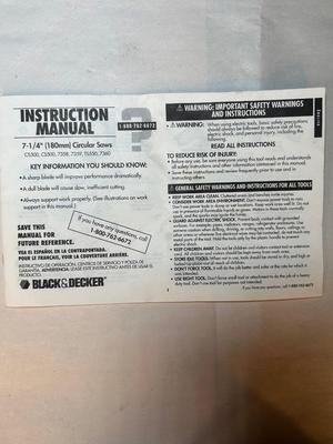 Lot 24. Black & Decker Circular Saw