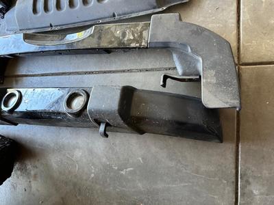 JEEP FRONT AND REAR BUMPERS, HEADLIGHTS, BRAKE LIGHTS AND STOCK RADIO