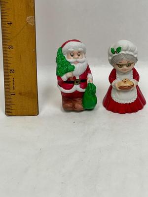 Russ Bisque Christmas Salt and Pepper Shakers