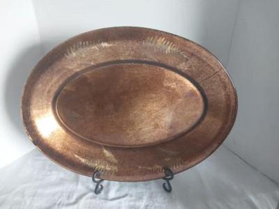 DECRO BOTTLE AND OVAL PLATTER