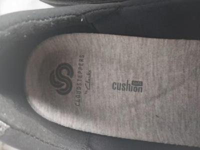 TWO PAIRS BLACK SLIP-ON SHOES