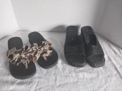 TWO LADIES SANDLES