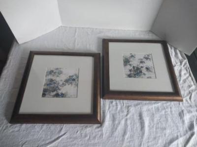 TWO FRAMED WALL HANGINGS