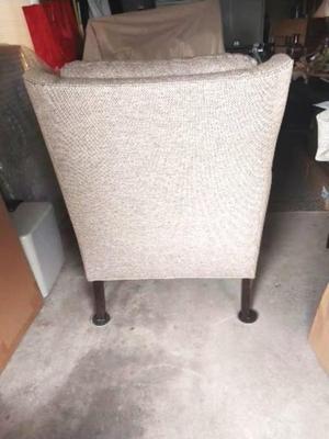 ARMCHAIR AND MATCHING OTTOMAN