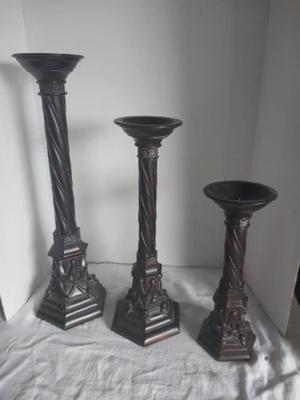 THREE SET OF NICE CANDLE HOLDERS